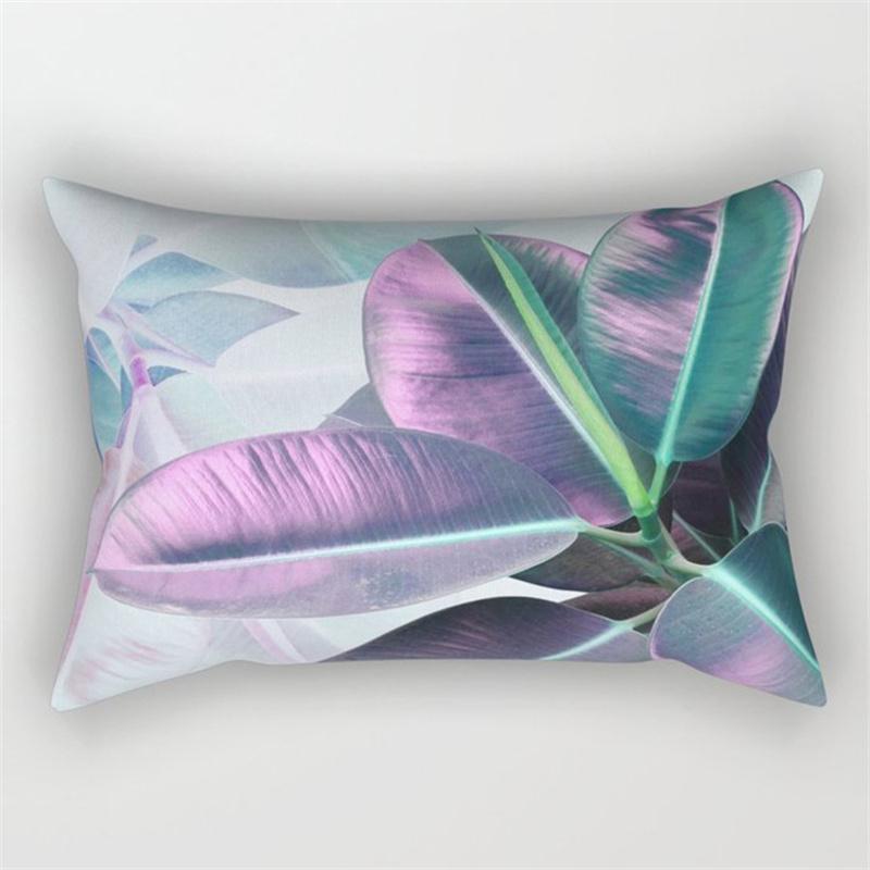 30x50cm Grün Tropische Blätter Pflanze Kissenbezug Wohnzimmer Stuhl Heimdekoration Regenbogen Blume Frucht Sofa Kissenbezug
