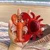 Summer Pu Leather Lobster Pendant Cute Bag Charm Multi-color Pu Crab Keychain  Car Accessory