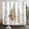 Floral Shower Curtain for Bathroom Vintage Flower Butterfly Waterproof Fabric Boho Bathtub Bathroom Curtain With Hooks 180x240
