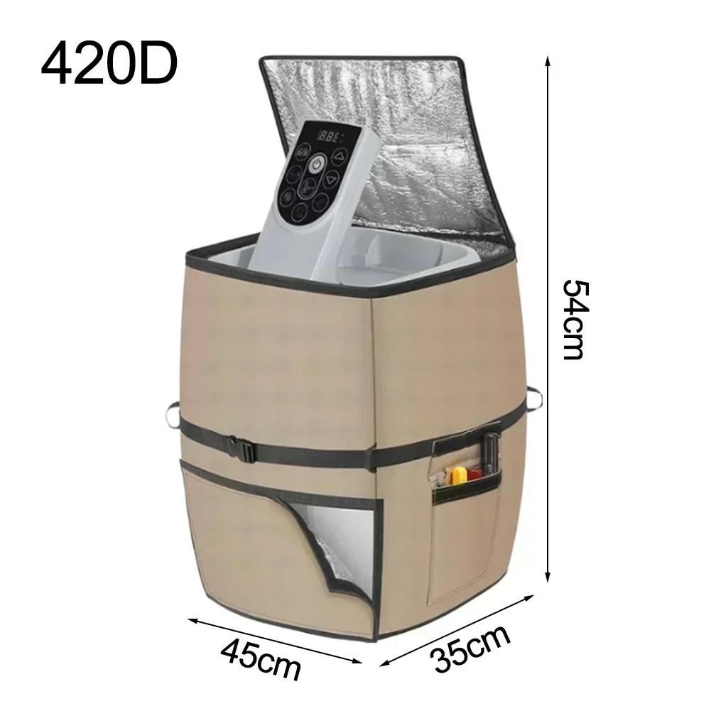 Insulated Heater Pump Cover for For inflatable Bathtubs 43 by 35 by 54 cm 420D Oxford Cloth Weather Resistant Material