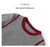 Women's Loose Color Block Cashmere Sweater - Autumn Winter 2026