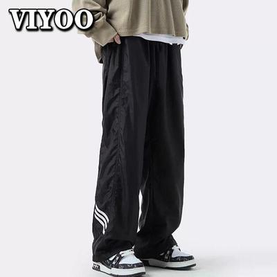 Men's Y2k Clothes Streetwear Tracksuit Jogging Jogger Pants Baggy Sports Wide Cargo Pants Straight Trousers Harajuku Sportswear