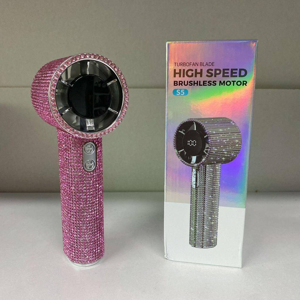S5 Diamond 199-Speed Digital Display Portable Mini Fan