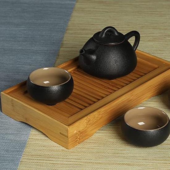 Chinese Tea Tray, Water-retaining Type, Tea Utensils, Tea Set, Tea Tray, Tea Stand, Cafe Coaster, Tea, Bamboo, Rectangular, Tea Tray, Tea Stand,