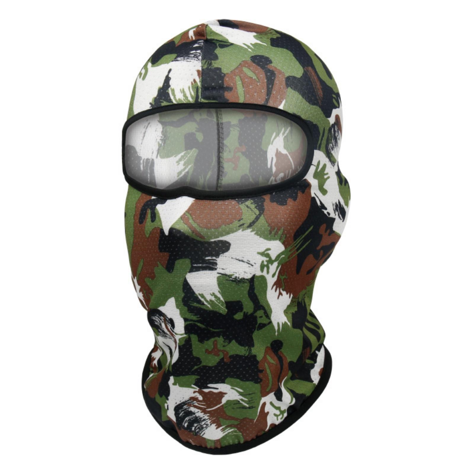 

Full Face Lightweight Stretch Fabric Breathable Outdoor Camouflage Pattern Design for Men Women Unisex Sports Activities One Size