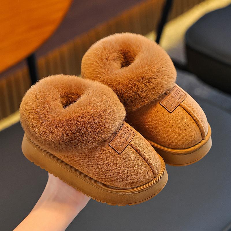 Autumn/Winter Kids Cartoon Snow Boots & Non-slip Indoor Warm Slippers for Boys.