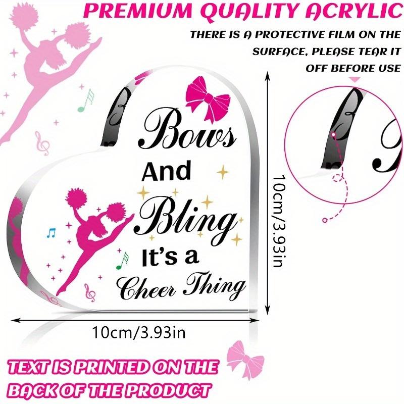 

Women’s Cheerleading Coach Gift: Lovely Acrylic Plaque – Thank You/Appreciation/Birthday/Retirement (Desk Decor). чистый