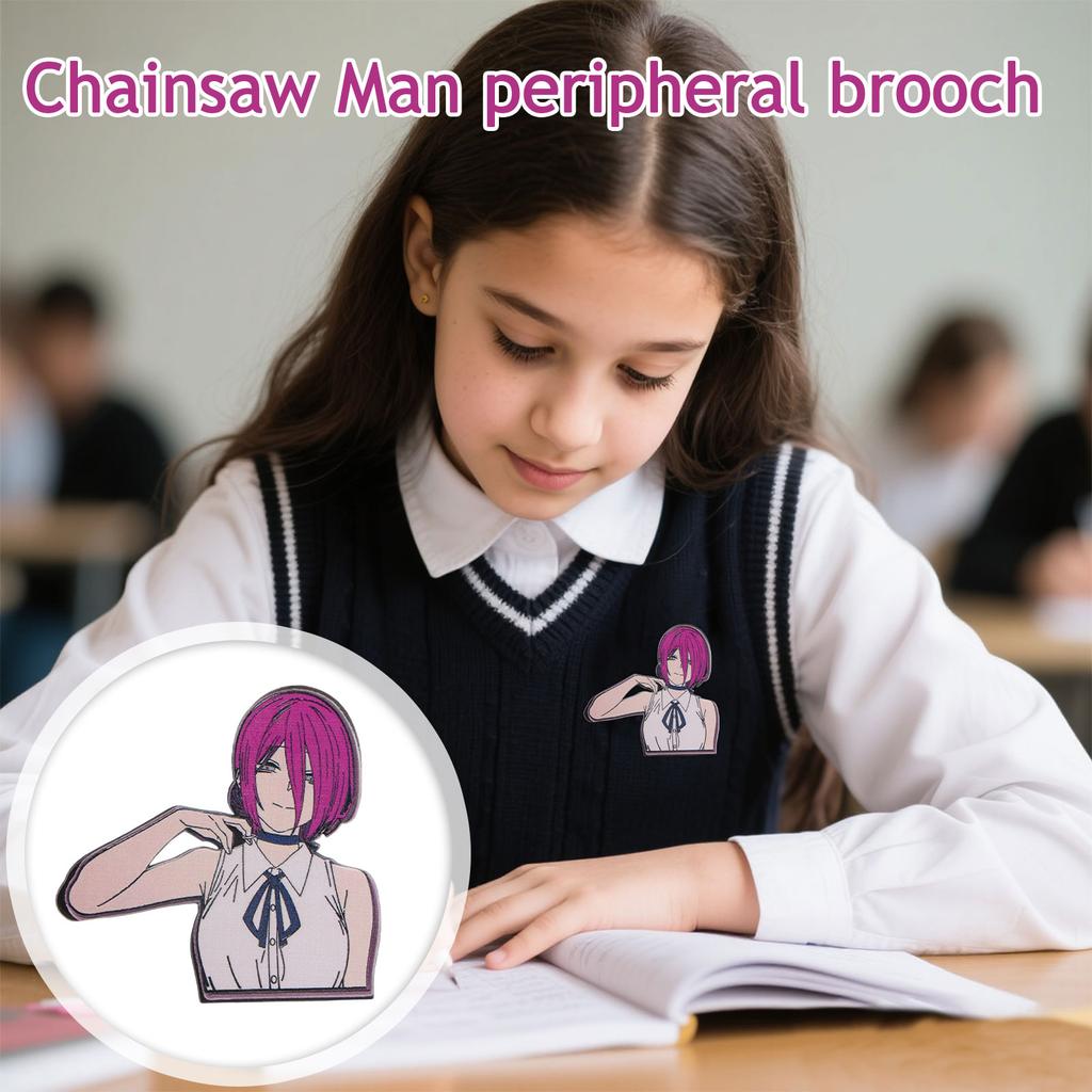 Cool Anime Character Metal Badge - Student Brooch & Hanging Accessory