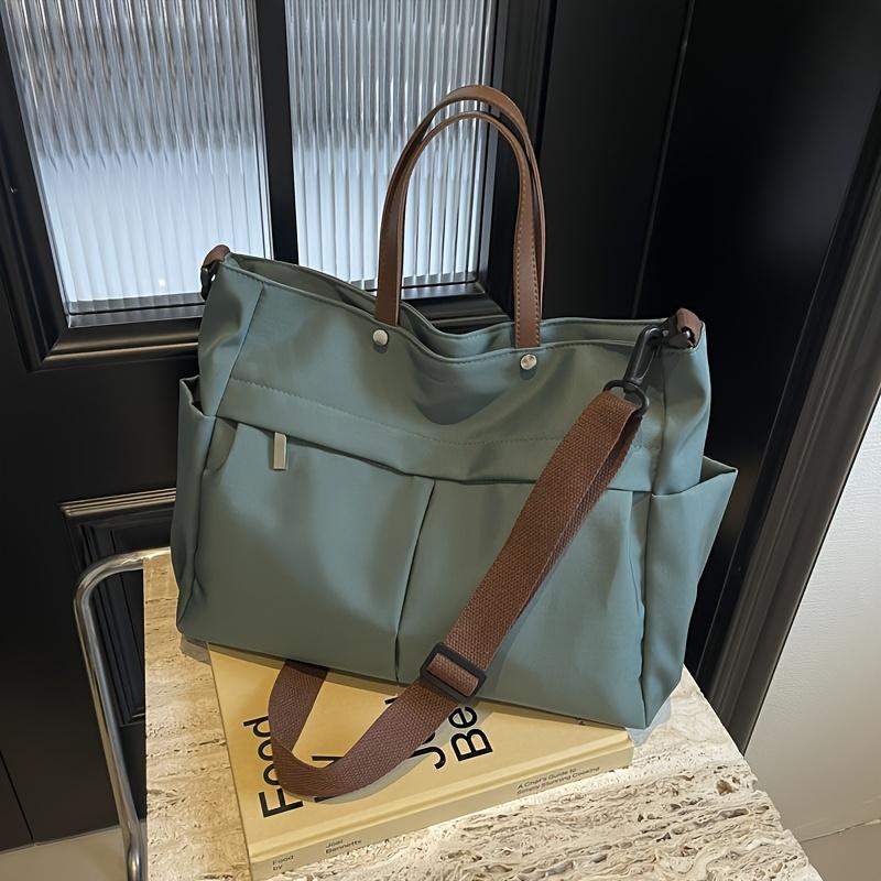 Spacious Nylon Tote Bag for Women Stylish Shoulder Crossbody Bag  Perfect for Casual Outings  Travel  Business  Fitness Shopping