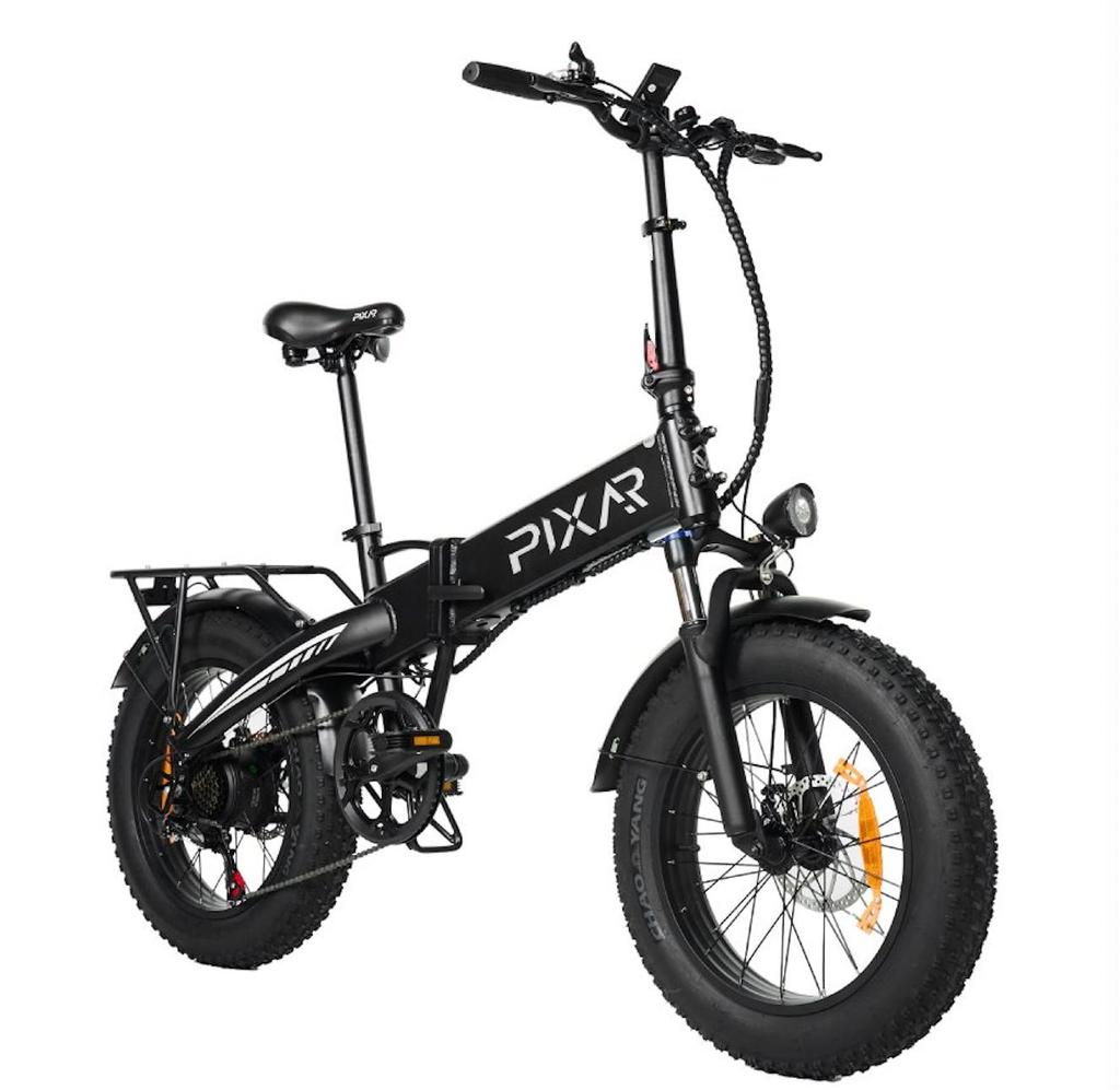 PIXAR Star City Commuting Folding Electric Bicycle 48V15Ah Battery 500W Motor 20 Inch Fat Tires 120kg Load 45-55km Range E-Bike