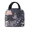 Anime Kokichi Ouma Danganronpa Game Insulated Lunch Bag for Women Children Portable Food Boxes Thermal Lunch Box Tote