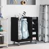 Golf Cabinet with Wheels Universal Black Oak Effect 90 x 45 x 98 cm