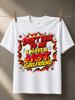 Dot Sprich mit mir Ich habe eine heiße Freundin Comic Sprechblase Mit Flammen Sternen Und Rot Gelb Action Unisex Alle T-Shirts