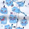 New Four Seasons Middle Children's Girls Pajamas Set Short Sleeve Shorts Cardigan Printed Kids Pajamas