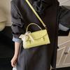 Commuter Portable Small Square Bag Women's New Solid Color Fashion Casual Versatile Shoulder Messenger Bag