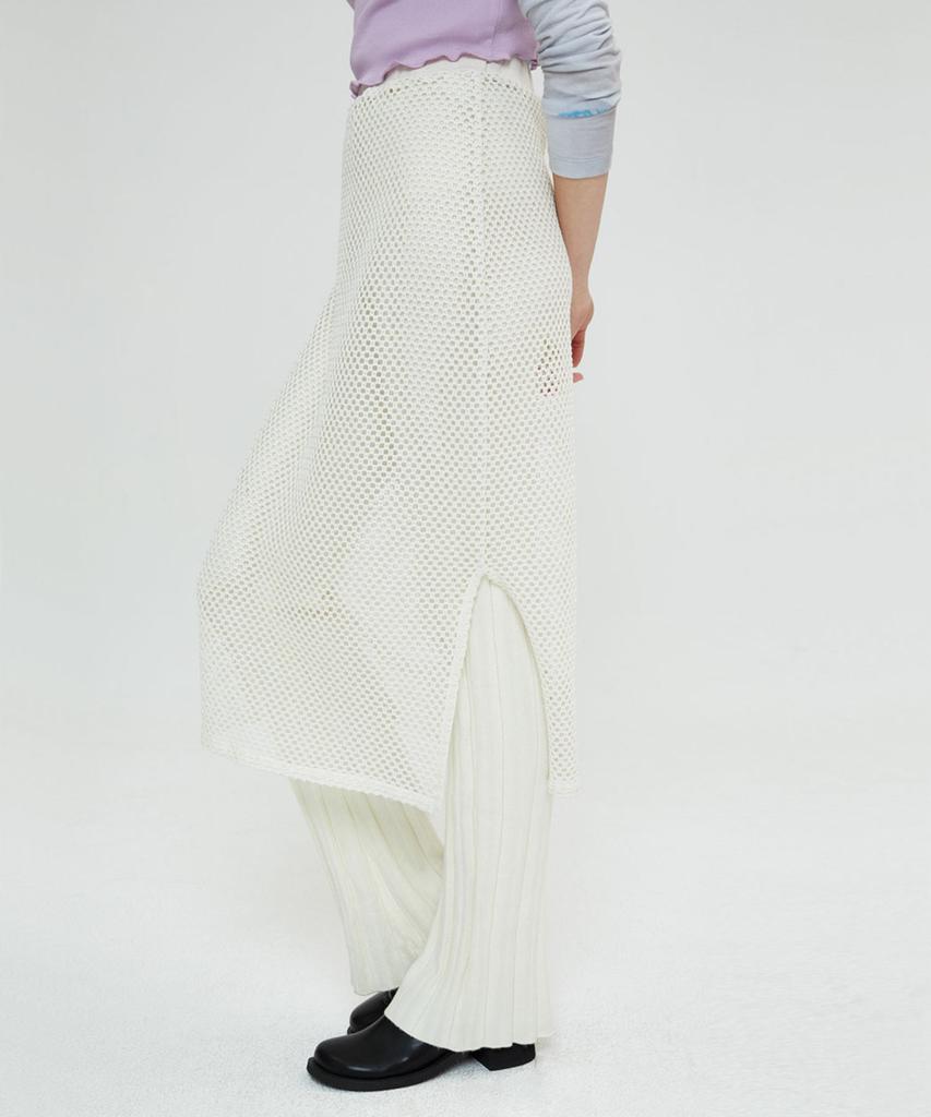 Sperone Woman Crochet Skirt (Ivory)