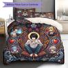 Death Note Pattern Bedding Quilt Set Quilt Cover Pillowcase Home Decoration Birthday Gift (1 * duvet cover + 2 * pillowcase, without core)