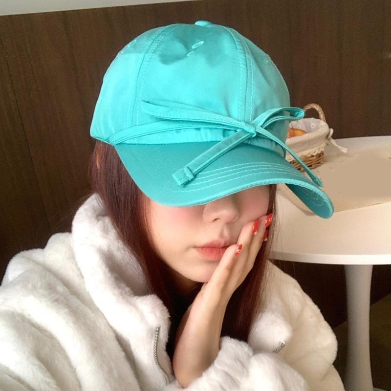 Balletcore Bow Breathable Baseball Hat Girl Adult Sports Hat Outdoor Activity