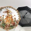 1PC rabbit, flowers Umbrella-8-Rib Reinforced, Automatic Open, Lightweight & Durable, Cute Fashion Accessory for Outdoor, Beach, or Casual Use, Beach