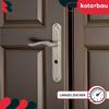 Door Handle Long Plate Toilet Lock For Bathroom Classic Satin 72 MM