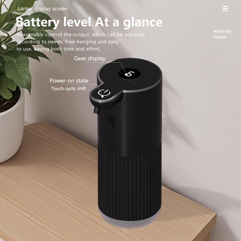 360ML Power Level Digital Display Intelligent Electric Hand Sanitizer Washing Machine Touchless Automatic Senor Soap Dispenser