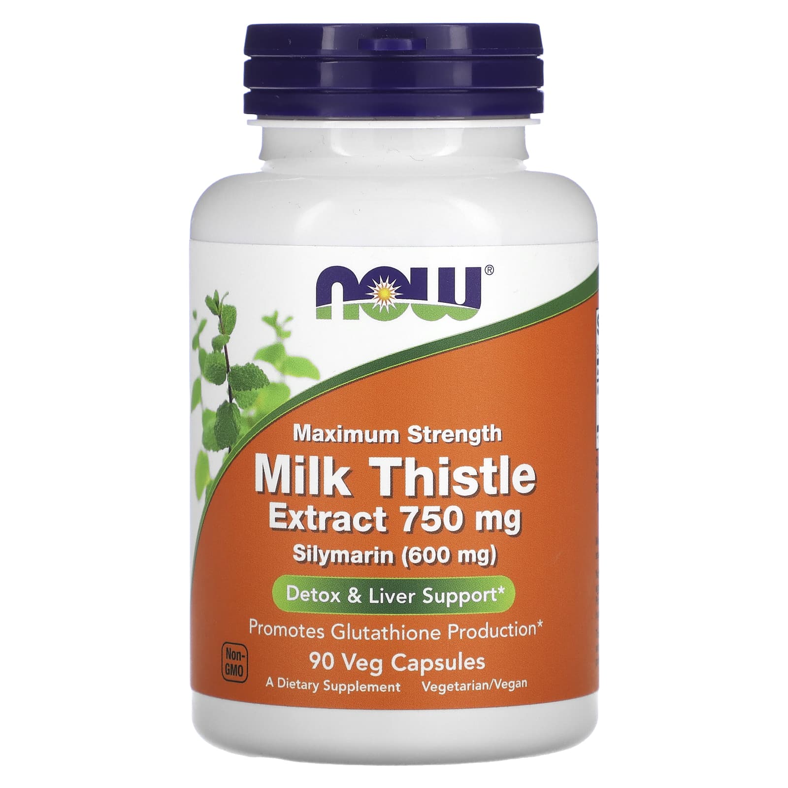 

Milk Thistle Extract, Maximum Strength, 750Mg, 90 Veggie Caps