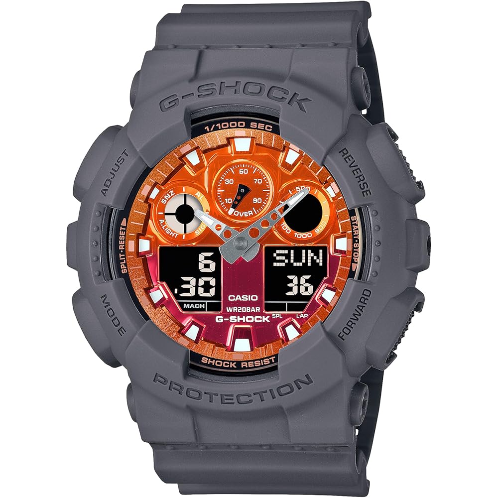 Casio G-Shock GA-100FL-8AJF Men s Watch Flame Inside Series Gray Color