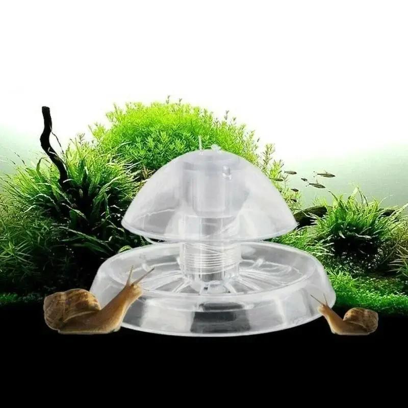 6/8 New Cm Aquarium Fish Plant Tank Plastic Clear Snail Trap Catches Plants Planar Pest Catch Box Environment Clean Tool Supply