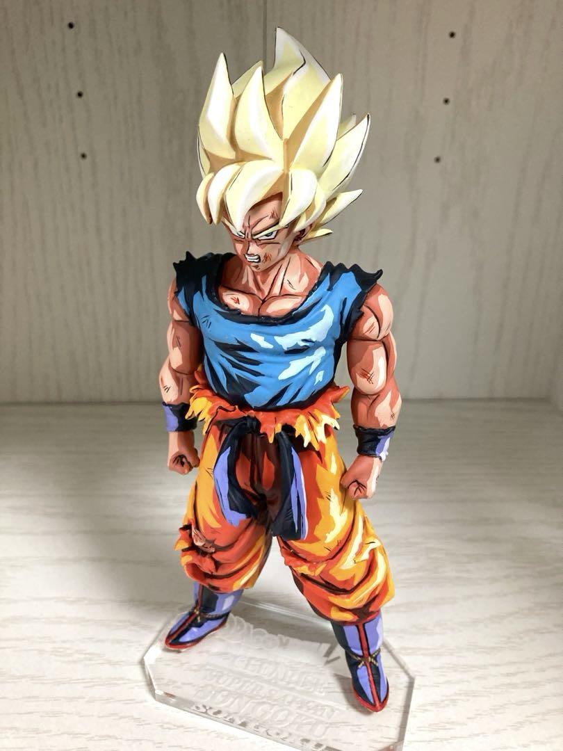 

[Б/У] Фигурка Dragon Ball Перекраска Супер Сайян Сон Гоку Аниме 2D Раскраска