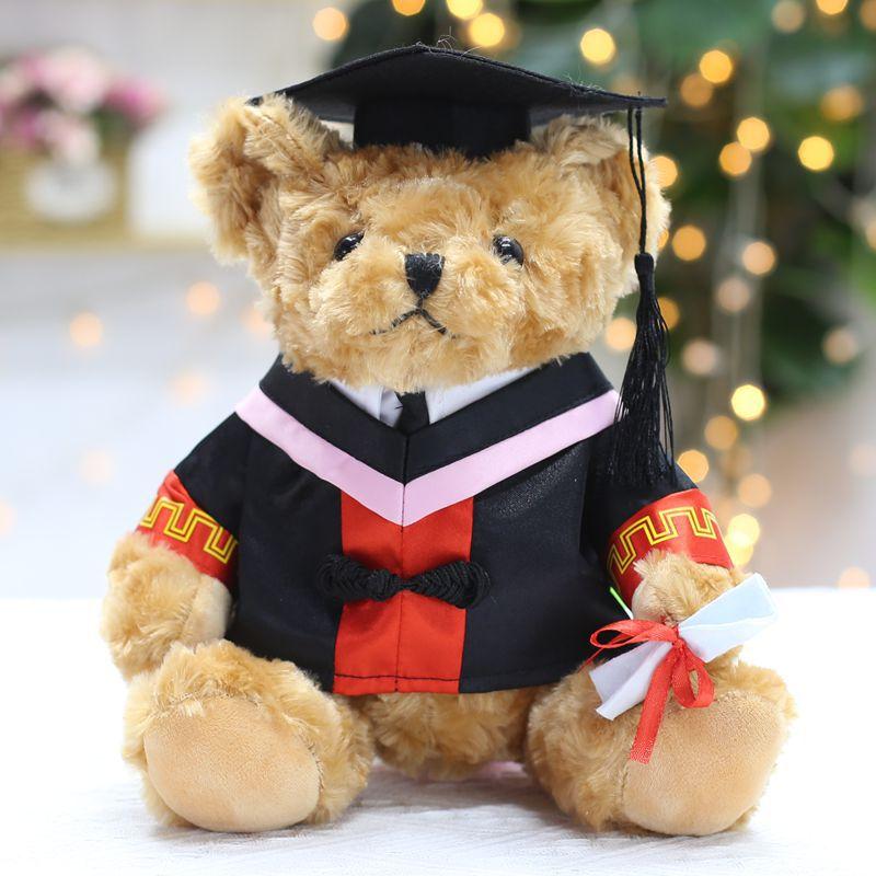 

Graduation Bear Doll Teddy Bear Plush Toy Doctor Bear Doll University Graduation Season Gift Elementary School Gifts 25Cm