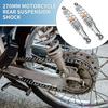 A ABSOPRO Rear Suspension Motorcycle Rear Shock Absorber Spring, Universal Silver, 1 Pair, 270mm