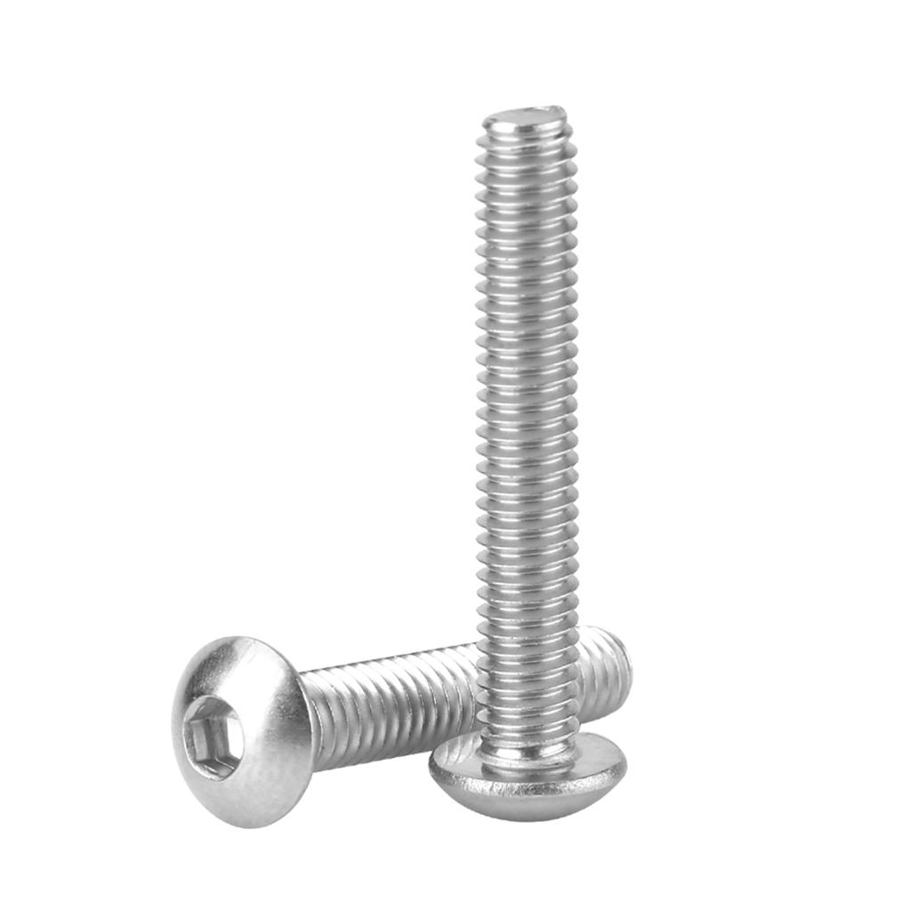 210pcs M4 Stainless Steel SS304 Hex Socket Button Head Screws and Nuts Assrotment Set