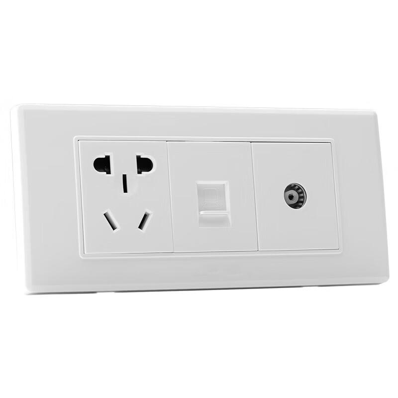 

Nichuang 197 Wall Plate with TV & Computer Jack