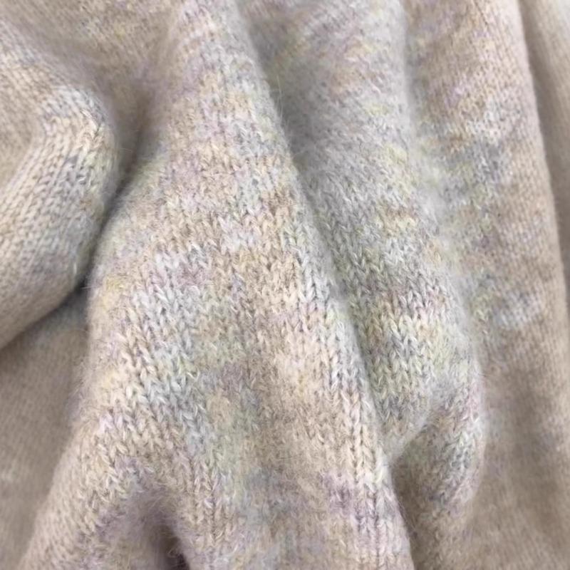 Stylish and unique high-end niche design crew-neck sweater autumn and winter new knitted sweater women's top