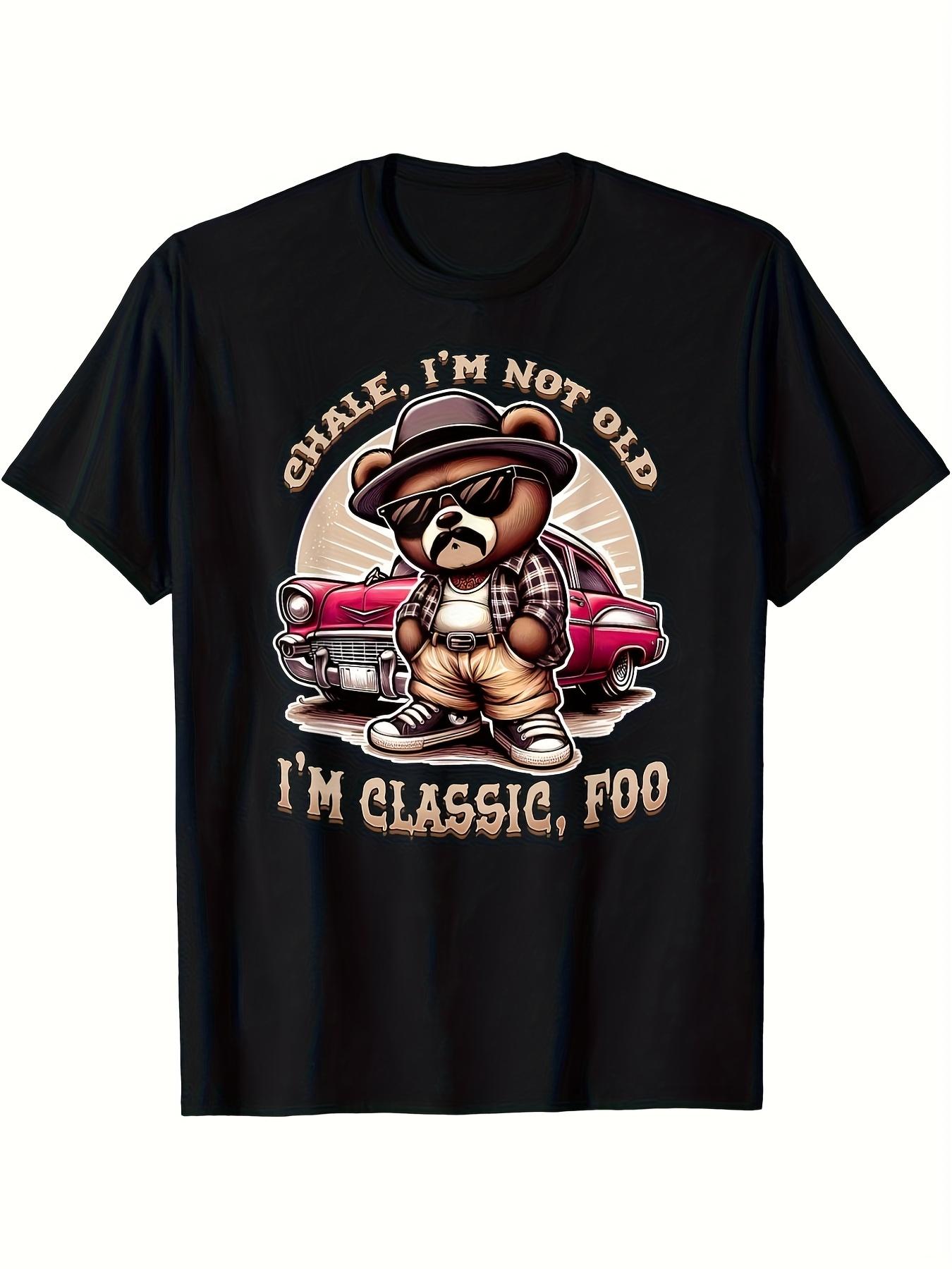 Classic Cholo Chicano Low Rider T-shirt - Black Cotton Streetwear Tee with Bold I M CLASSIC XXXXL