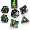 D&D DND Dice Set Dungeons and Dragons Gift RPG MTG D20 Polyhedron Resin Dice Handmade with Sharp Edges Role-Playing Board Game Digital Teaching