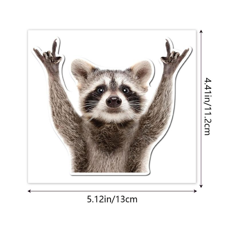 High Quality Raccoon Themed Decals For Vehicle Body And Customization Automotive Exterior Decorative Stickers