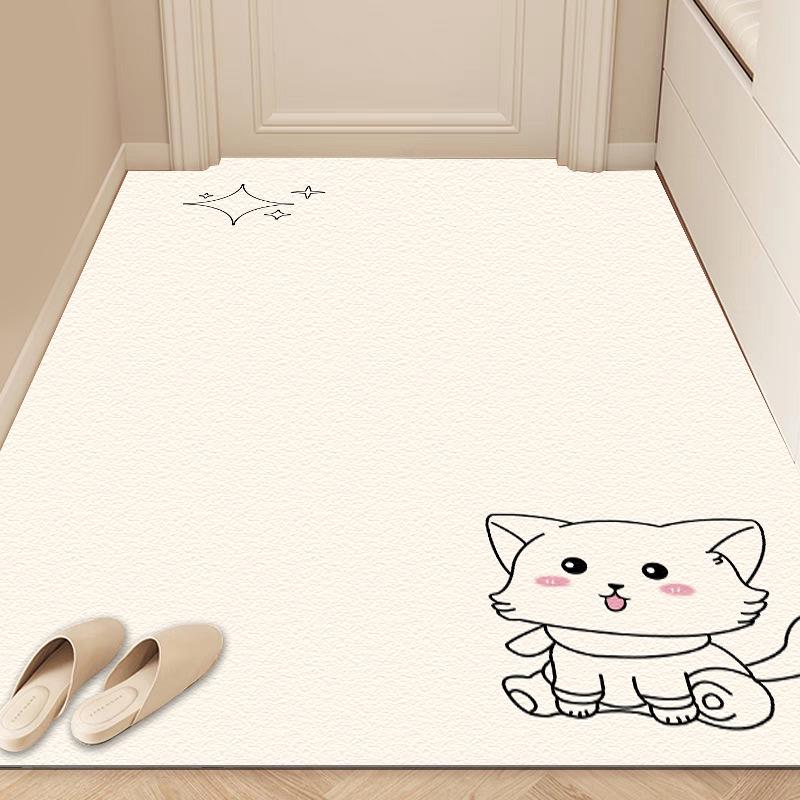 

Нескользящие, не требующие стирки, протираемые кожаные коврики для дверей — вырезаются по размеру и устойчивы к грязи 50x80 cm