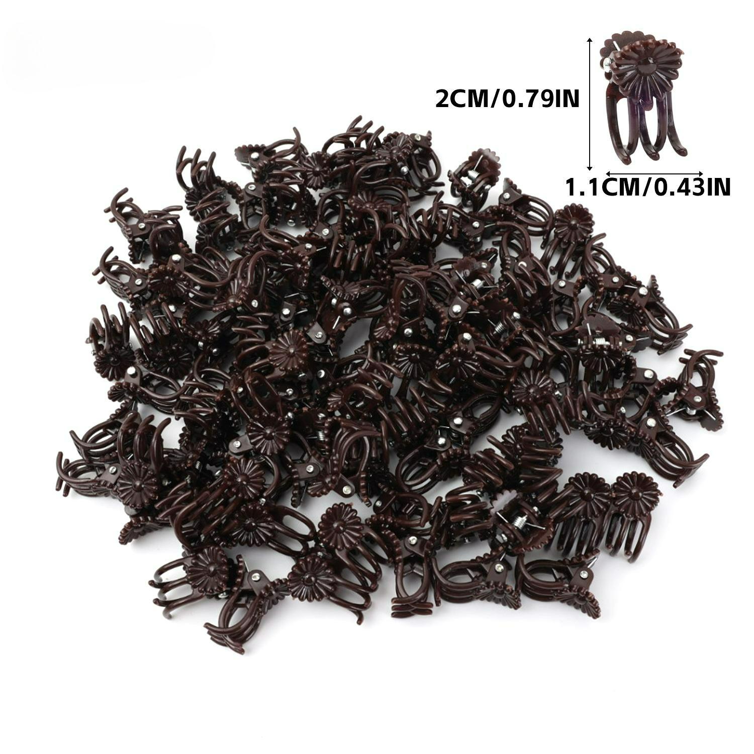 

300/50pcs Mini Plant Support Clips for Garden Flower Orchids Vine Plants Fixed Clip Branch Tomato Grape Vine Climbing Tools 50PCS кофейный