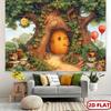 2D plane 1 piece of honeycomb treehouse banner - rural forest style