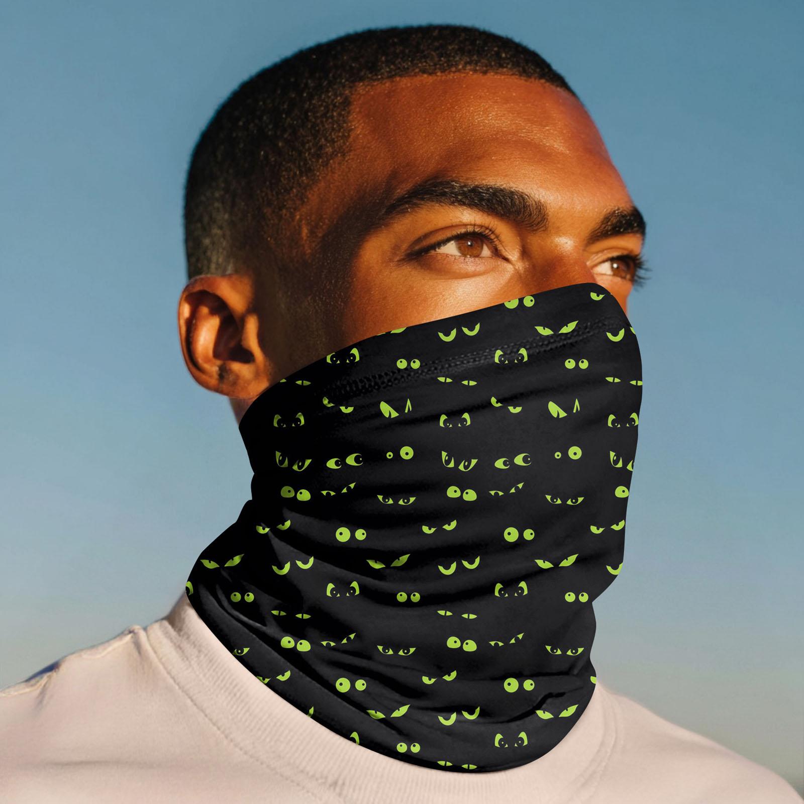 

Уличная велосипедная маска Модный принт Бандана Шарф для шеи One Size чёрный