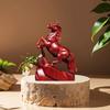 Wooden Horse Figurine Small Horse Statue 2026 Chinese New Year Zodiac Animal Sculpture Feng Shui Office Desk Ornament for Wealth Luck