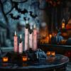5PC/Set Finger Candles Novelty With Black Nails Realistic Party Decoration Gothic Creepy Witch Thumb Candle Scary 2 Colors