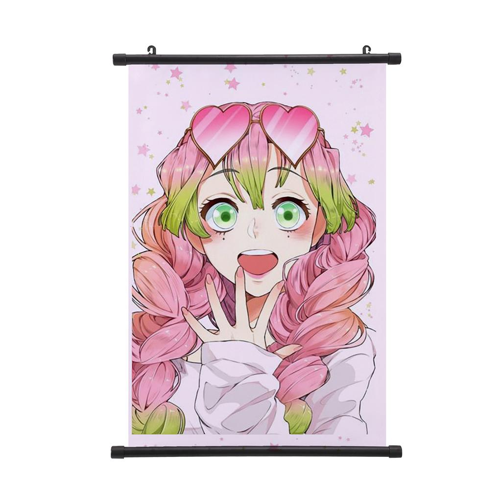 Demon Slayer Nezuko Poster Tecknad Kimetsu No Yaiba Rullposter Vägg Rullposter Populärt Mönster Målning Poster