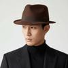 Classic Fedora Hat Vintage Wool Felt Hat Gentleman Hat Trilby Cap  Men / Women