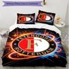 3pcs Duvet Cover Set (1*Duvet Cover + 2*Pillowcase, Without Core), Feyenoord Print Soft All‑Season Bedding Set, Home Bedroom Decor Gift