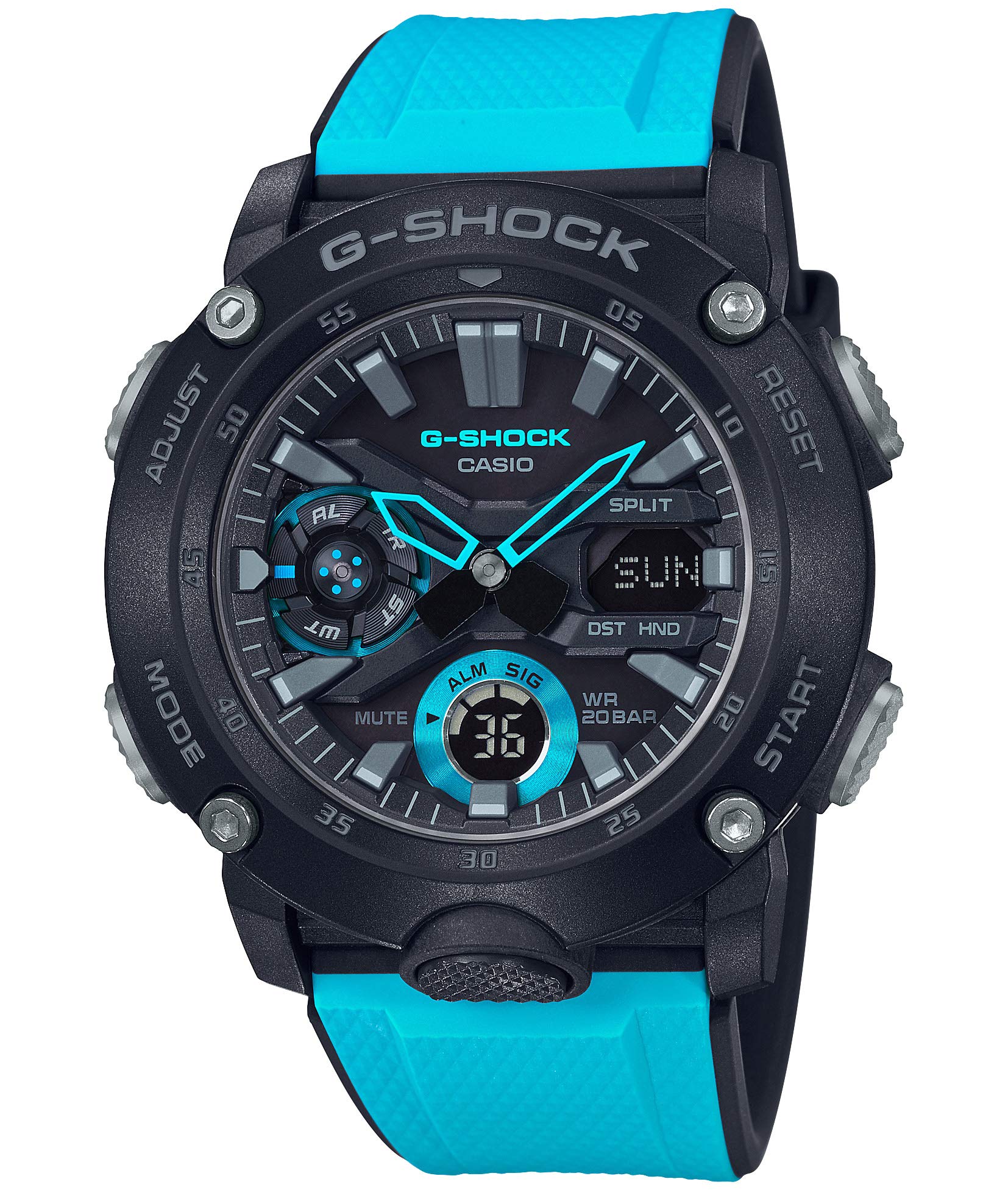 

Часы Casio Синие с конструкцией Carbon Core Guard G-Shock GA-2000-1A2JF Мужские синий
