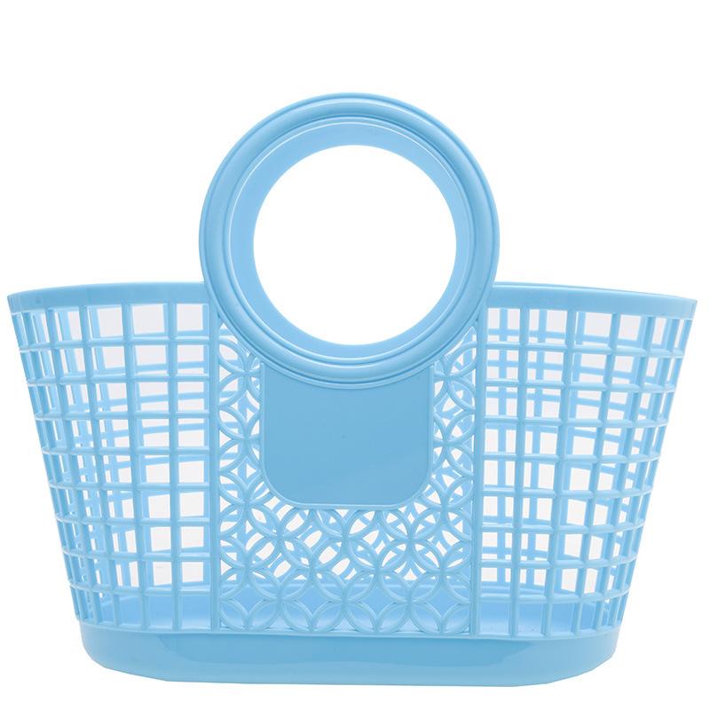 Hollow vegetable basket bag storage basket shopping basket pvc washing basket gift basket