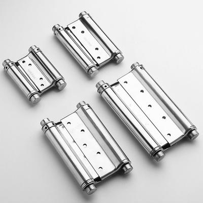 1Pcs Double Opening Door Hinge Automatic Closing With Inner And Outer Silent Hinges 3/4/5/6inch Thickened Spring