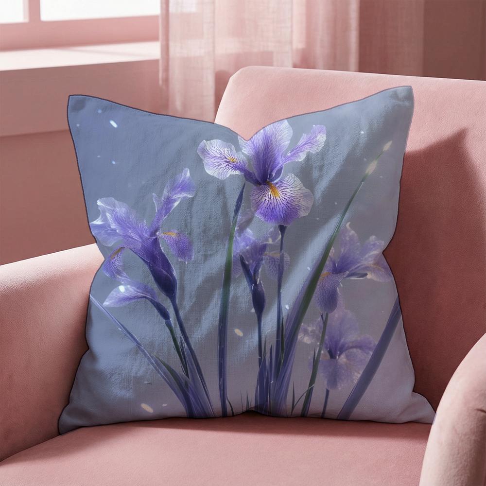Iris Cushion Cover Multi-Scene Pillow Cover for Home & Car - Reversible, Soft & Durable for Daily Use